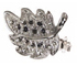 Rhodium Leaf Clasp